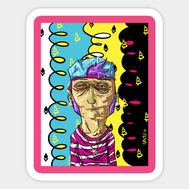 "Crypto Jonny" FACES COLLECTION Sticker by mikiad